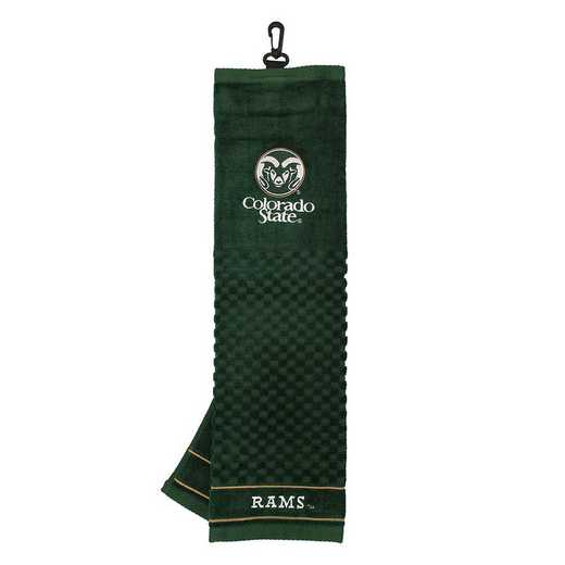 44910: Embroidered Golf Towel Colorado State Rams